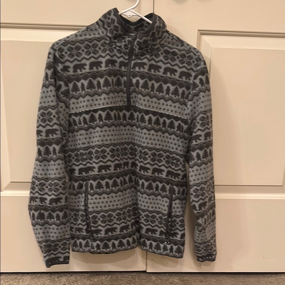 Chubbies Gray Zip Up Sweater